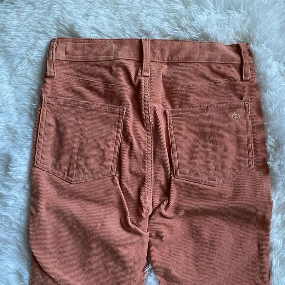 Rag & Bone High Rise Skinny Corduroy Pants Cameo Pink Womens Size 27 - Picture 4 of 10